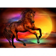 CAROL CAVALARIS GREETING CARD Fire Lite